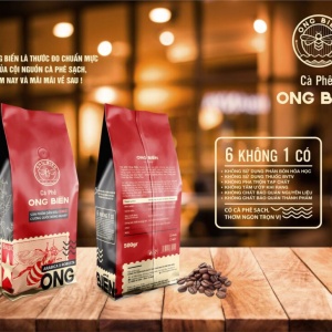 CÀ PHÊ ONG BIỂN RANG XAY NGUYÊN CHẤT(500GR)