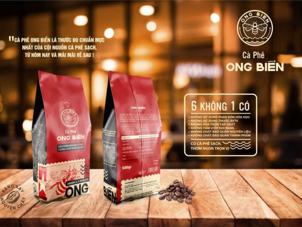 CÀ PHÊ ONG BIỂN RANG XAY NGUYÊN CHẤT(500GR)